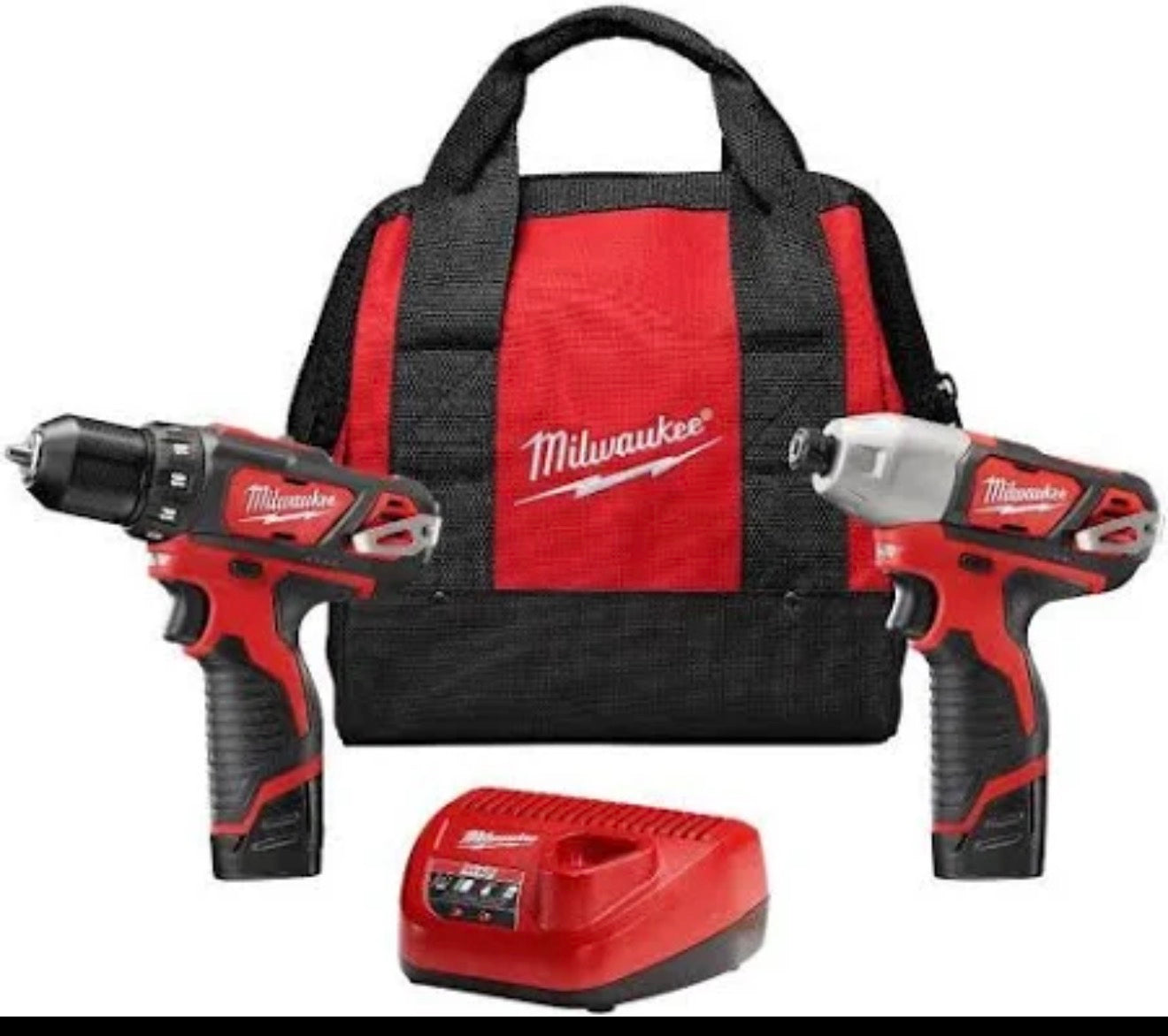 MILWAUKEE M12 2-Tool Combo Kit w/charger and two batteries