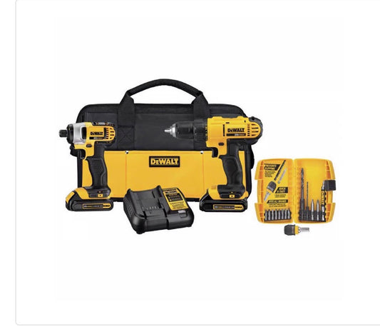 DeWalt 20V MAX compact drill/driver and impact driver kit