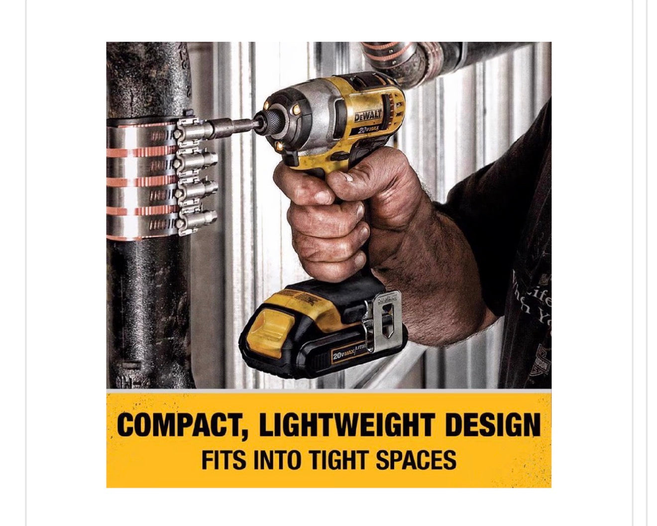 DeWalt 20V MAX compact drill/driver and impact driver kit