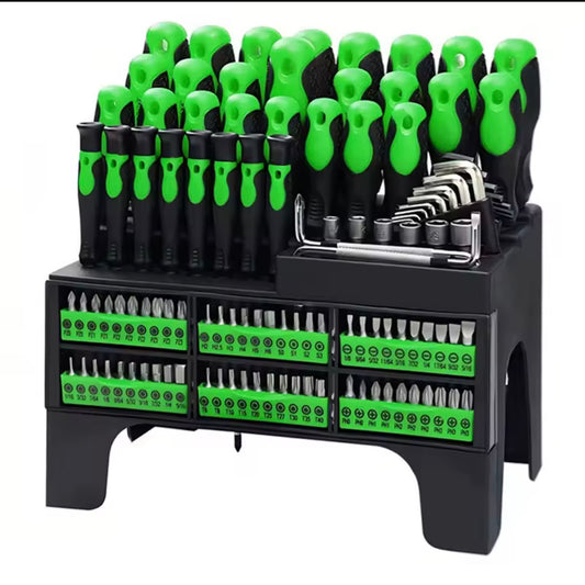 100pcs Screwdriver Set Insulated Magnetic Screwdriver Tool With Plastic Holder